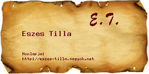 Eszes Tilla névjegykártya